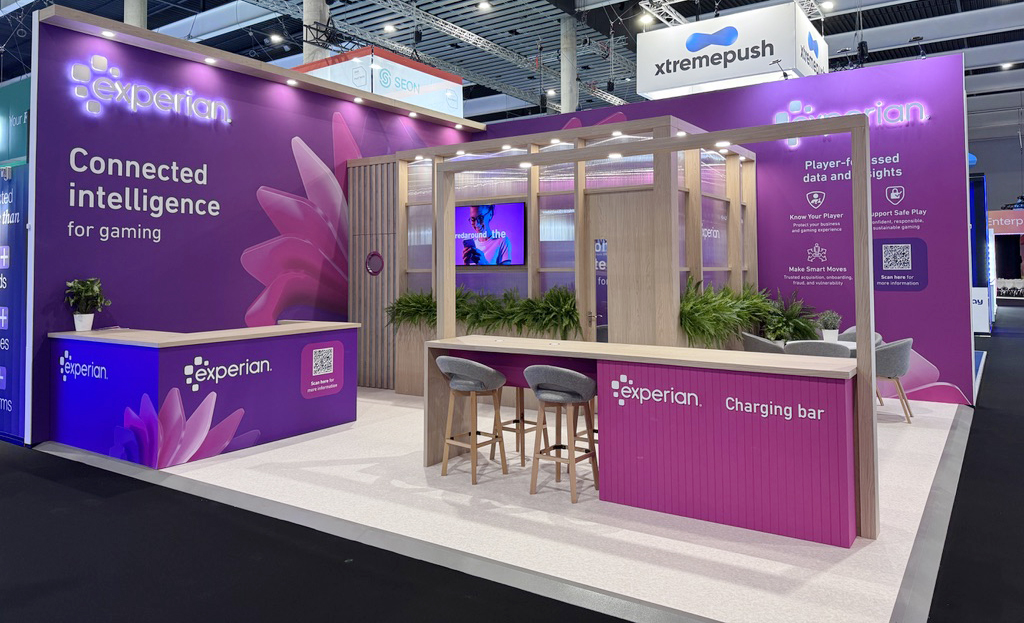 Experian Ice exhibition stand at a trade show